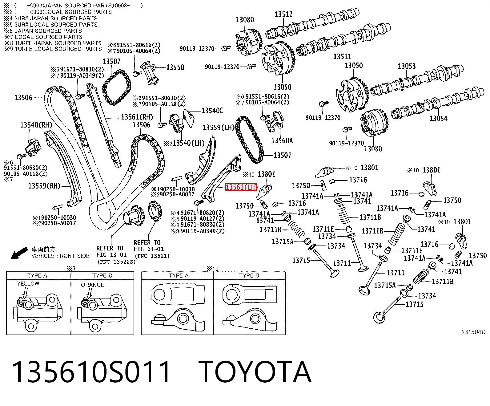 135610S011 Toyota 