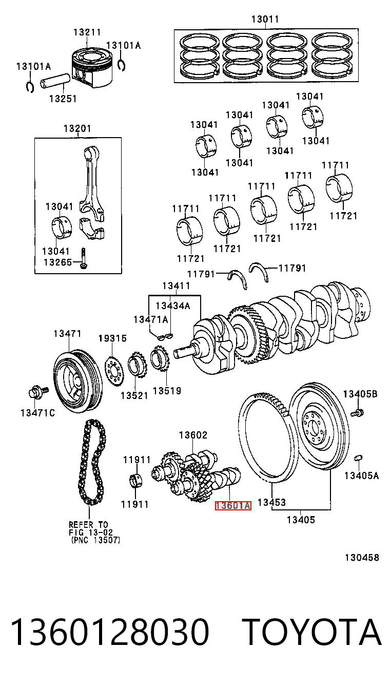 1360128030 Toyota Балансировочный вал