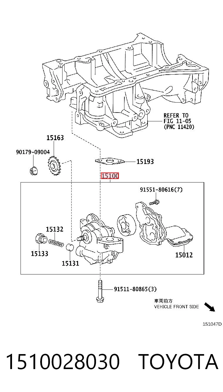 Помпа масляная Toyota RAV4 III внедорожник (A3) (2005 - 2012) цена, от 46.81 USD