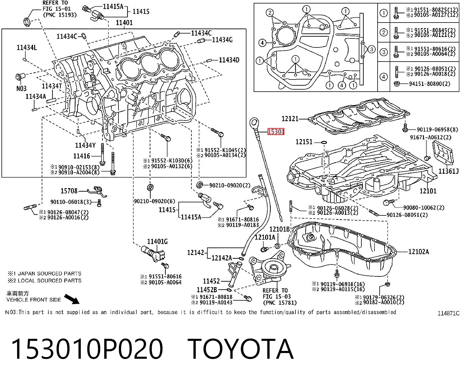 153010P020 Toyota 