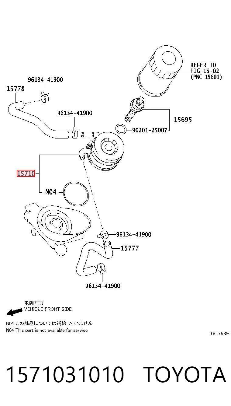 1571031010 Toyota Радиатор АКПП