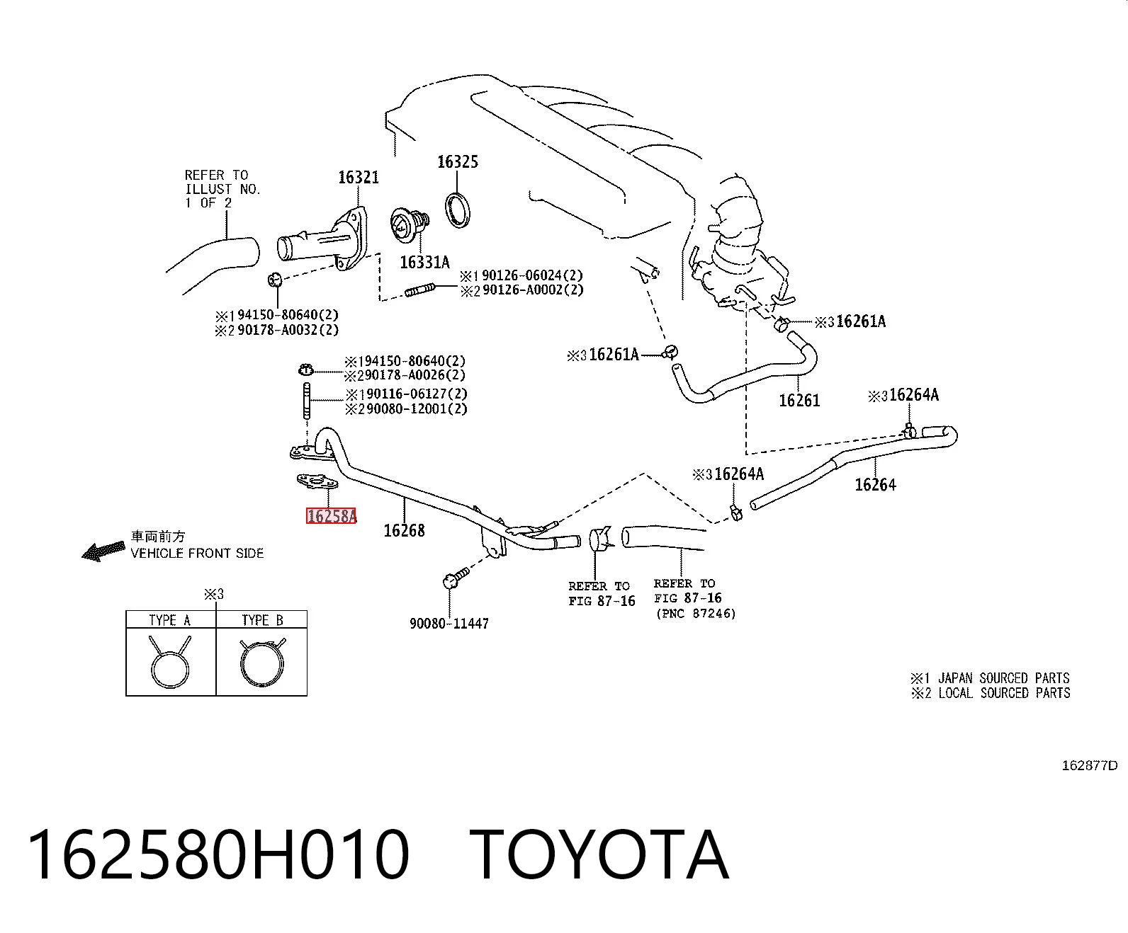 162580H010 Toyota 