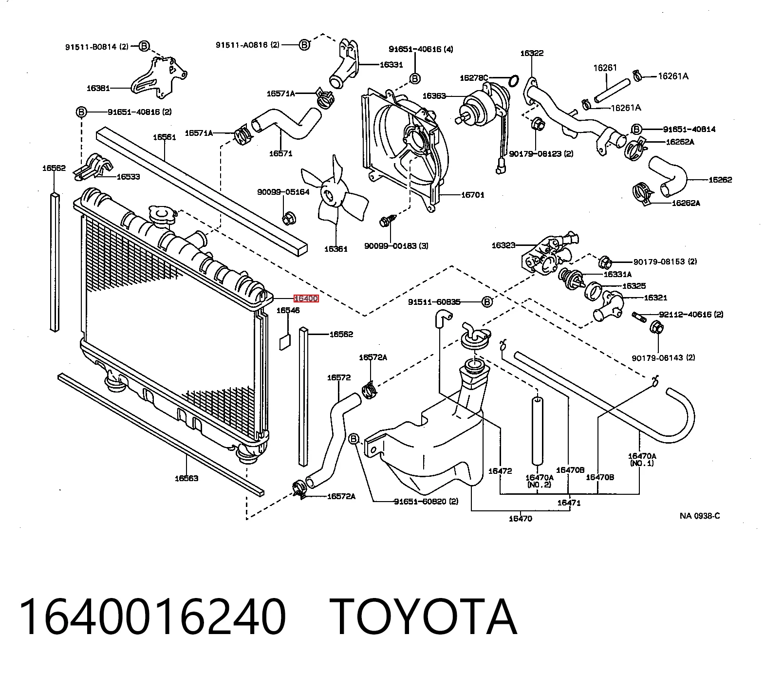 Радиатор охлаждения двигателя Denso 2213107 цена, от 51.86 USD