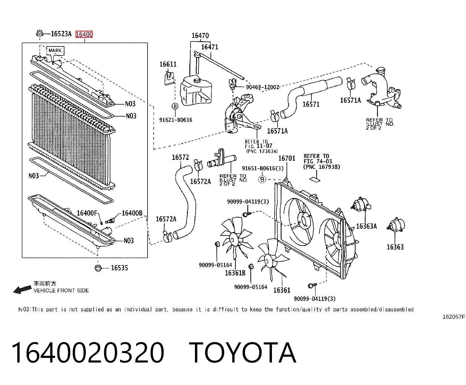 Радиатор охлаждения двигателя Denso 2210503 цена, от 83.68 USD