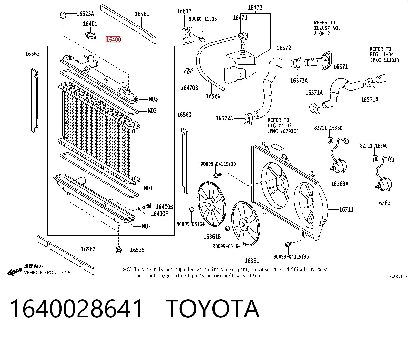 1640028641 Toyota Радиатор основной