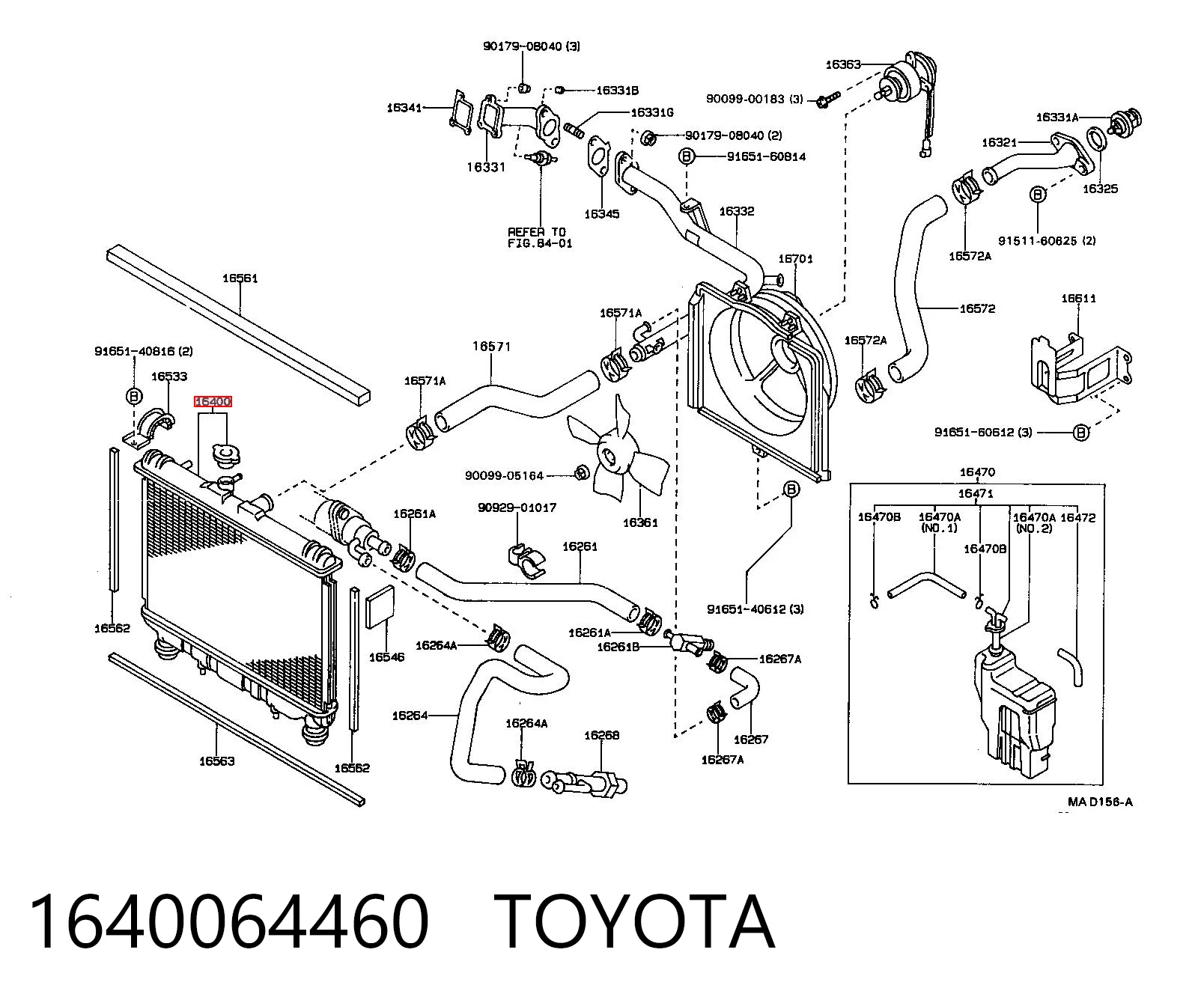  Радиатор Toyota Corolla 