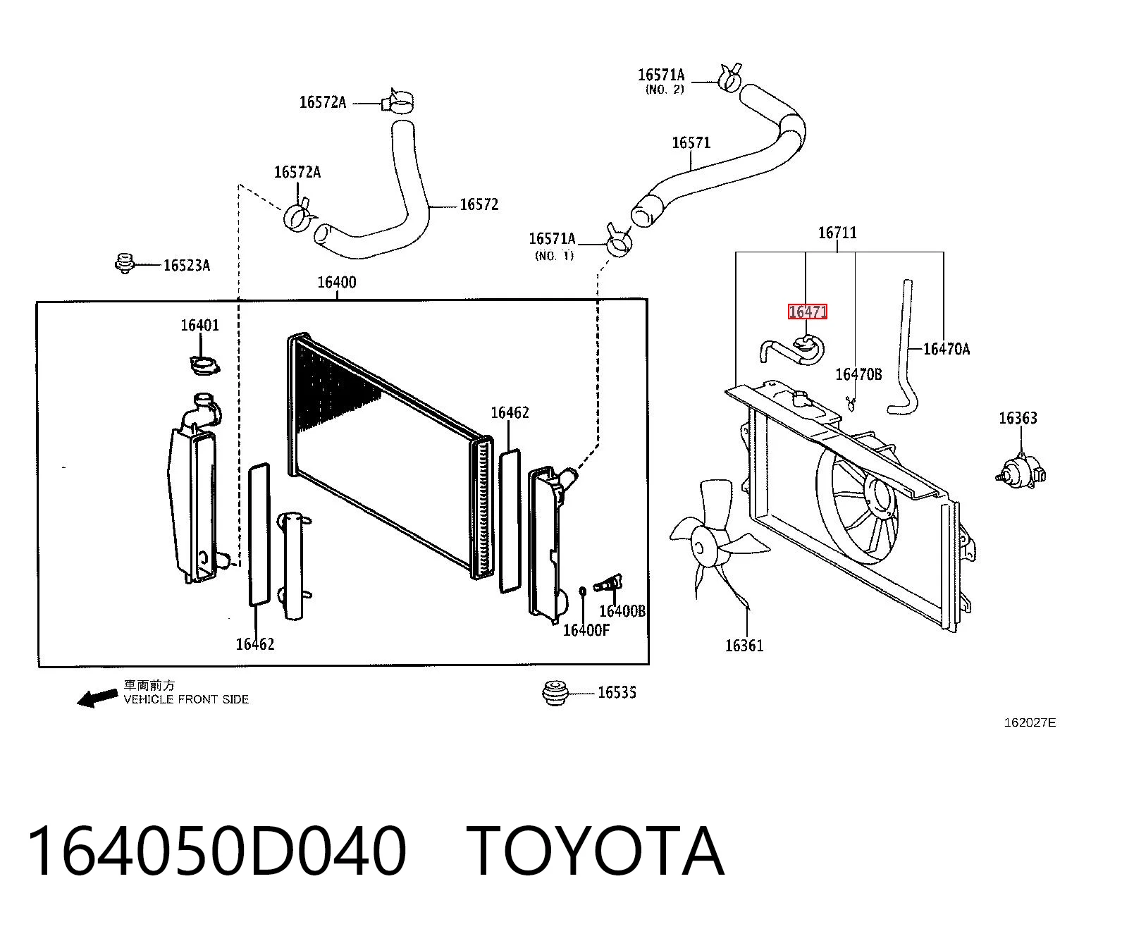 164050D040 Toyota