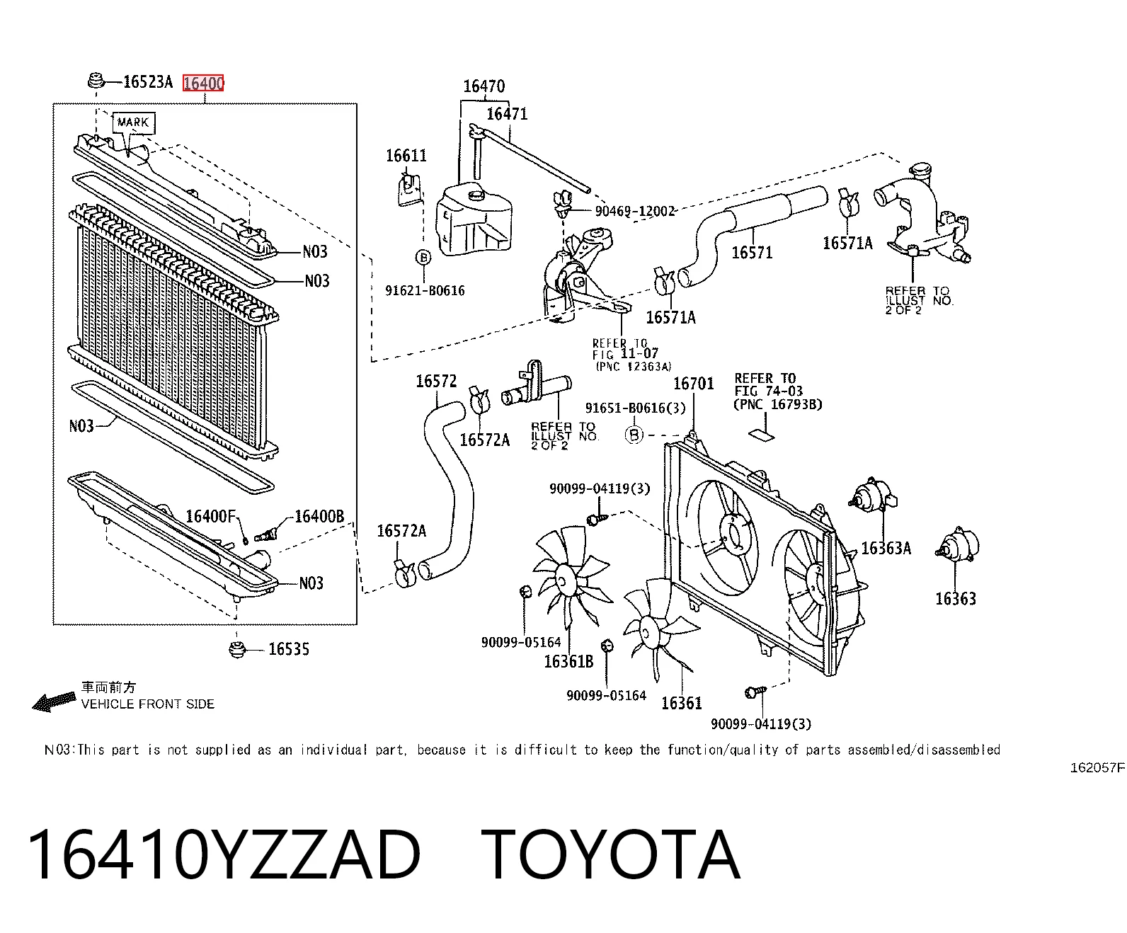 Купить 2210503 Denso Радиатор водяной