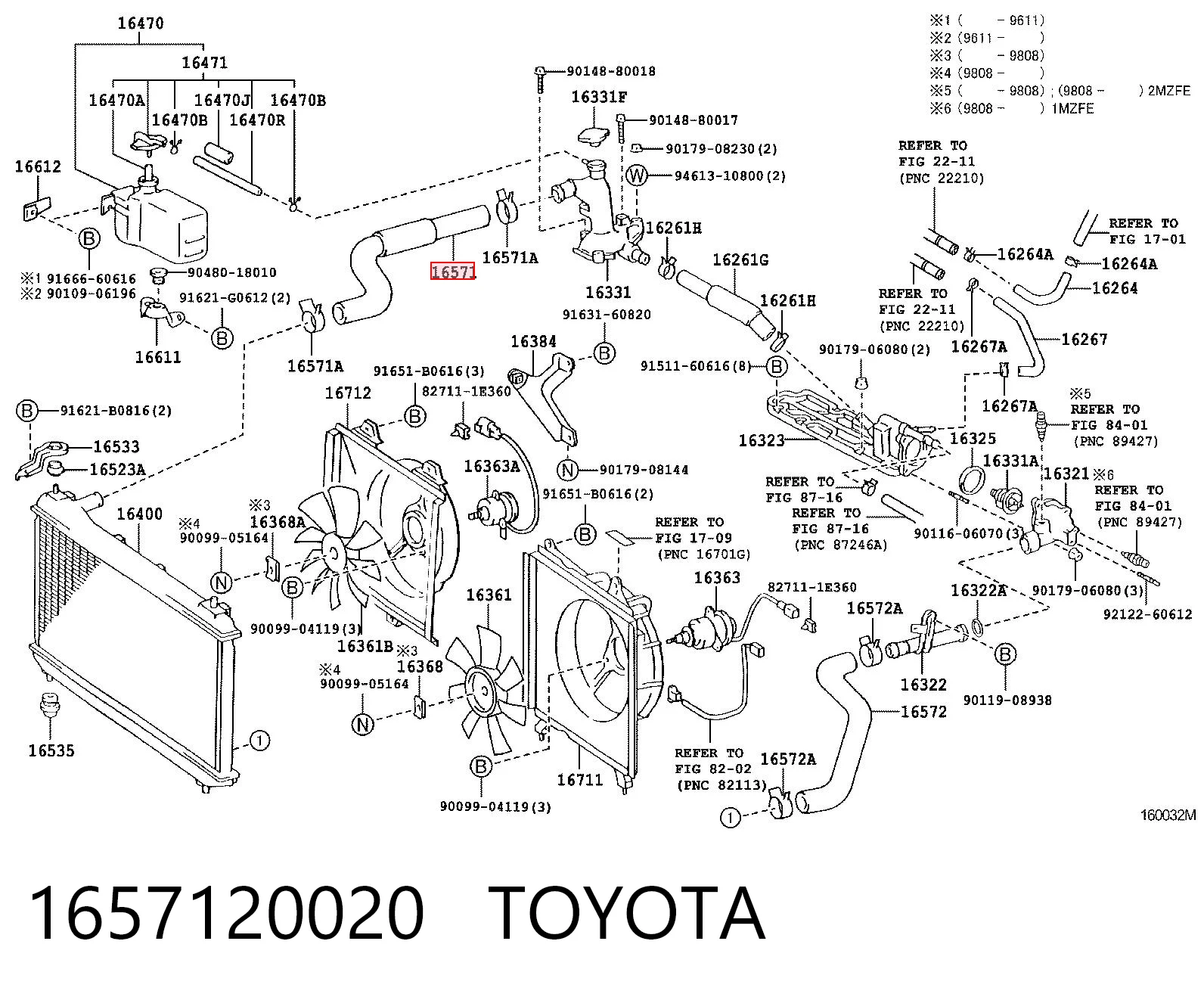 Шланг системы охлаждения на Toyota Solara  V3