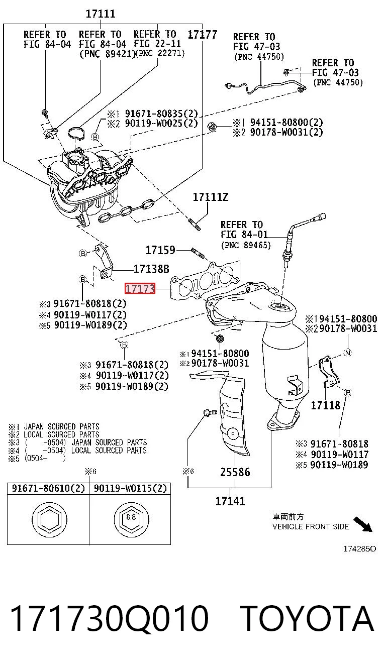 Прокладка коллектора выпускного Peugeot 107 хэтчбек (2005 - 2016) цена, от 7.75 USD