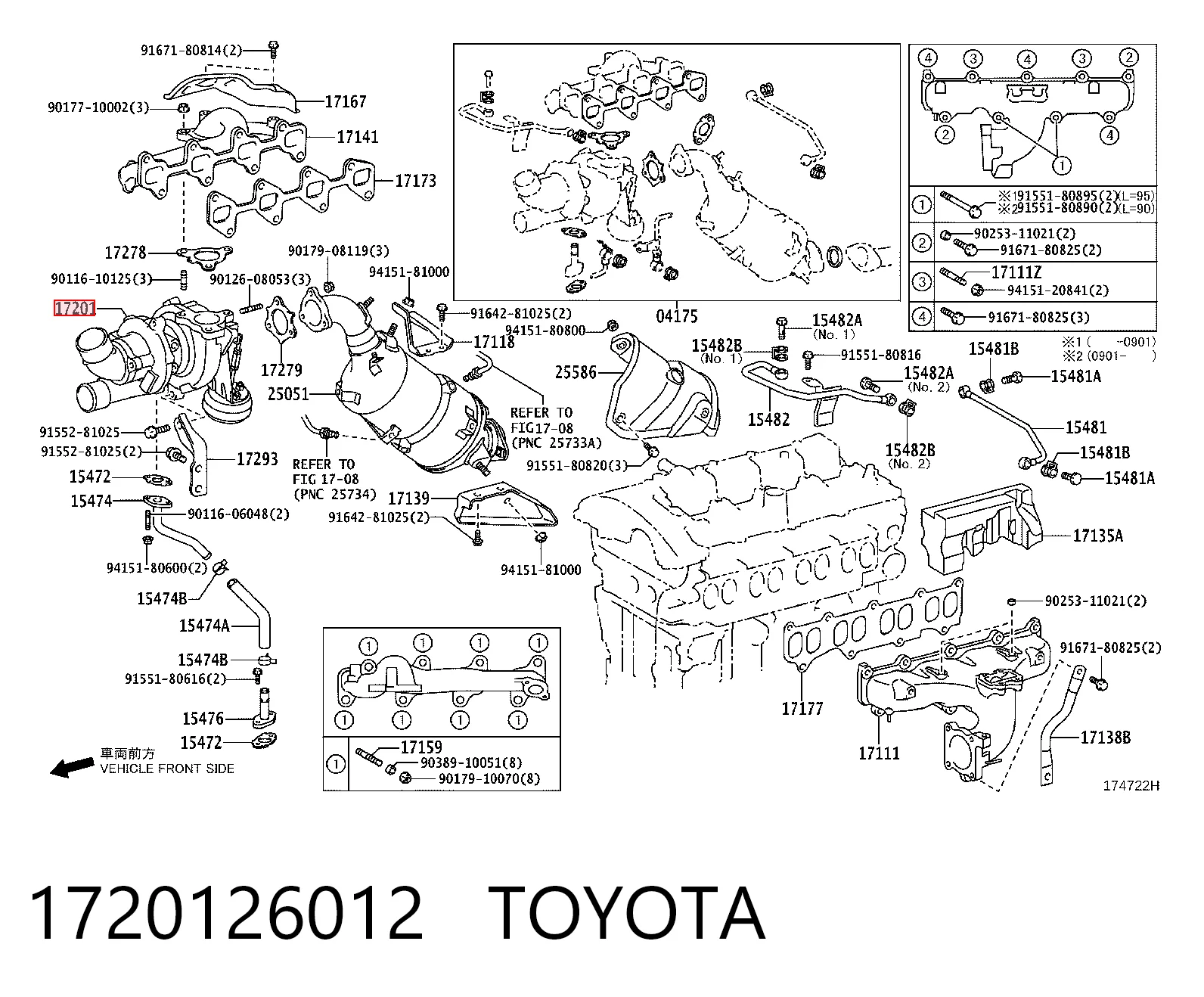 Турбонагнетатель Lexus IS седан (E2) (2005 - 2013) цена, от 126.69 USD