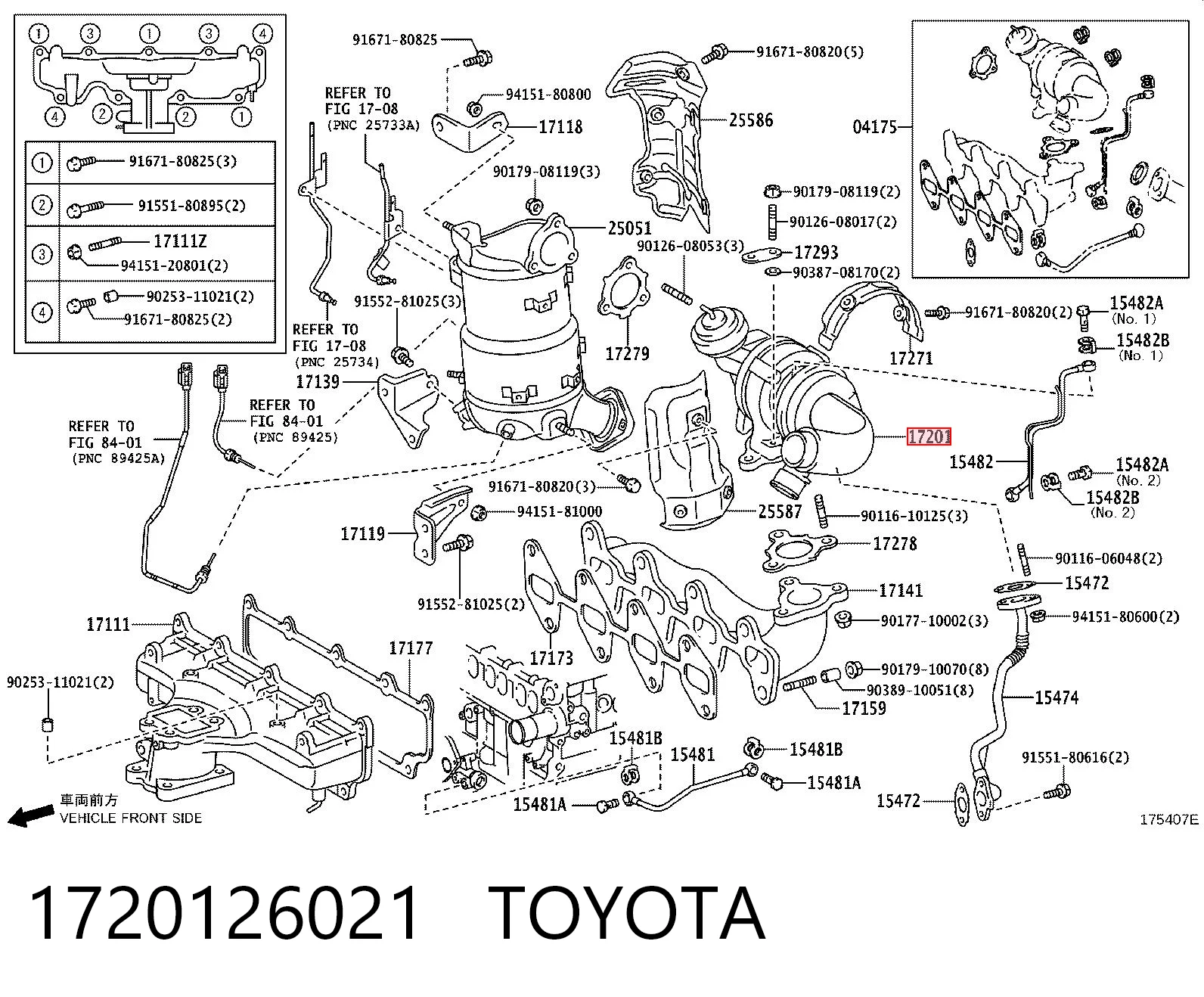 Турбонагнетатель Toyota Corolla VERSO минивэн (R10) (2004 - 2009) цена, от 152.03 USD