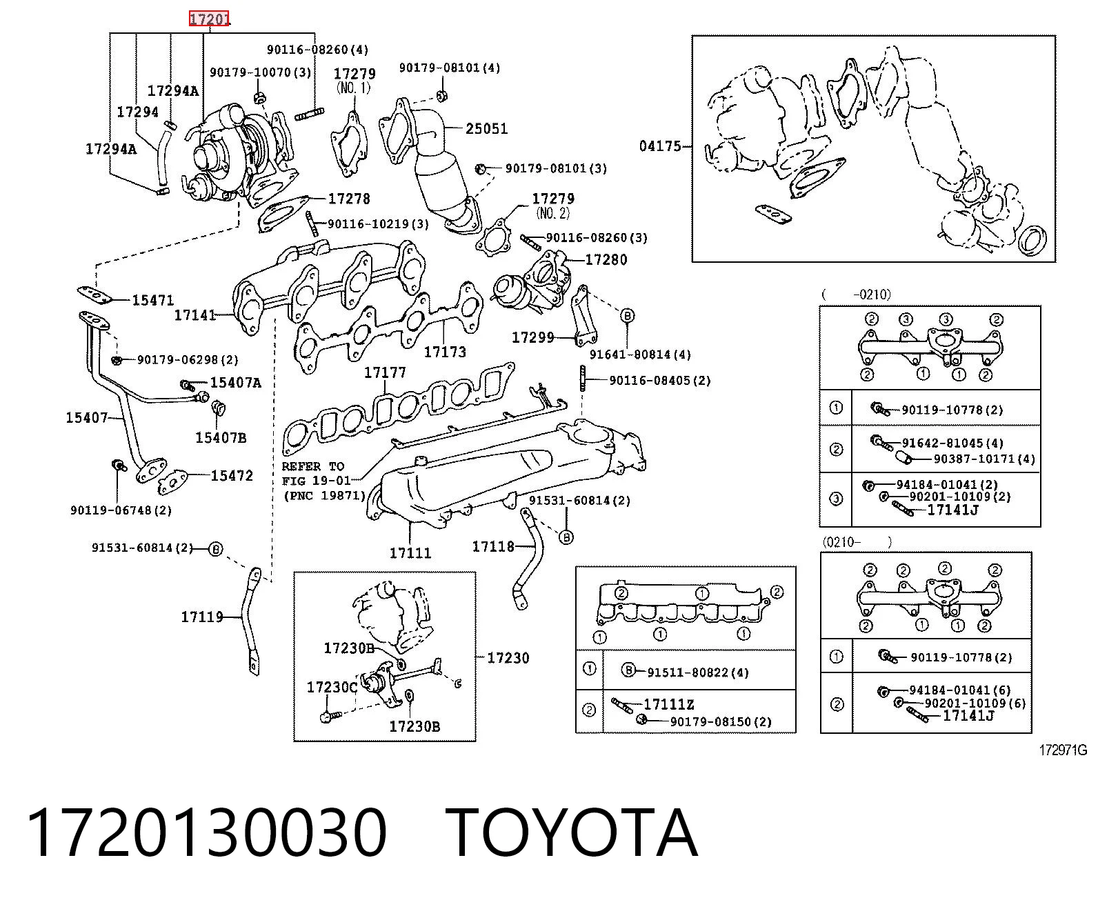 Турбонагнетатель Toyota Hilux пикап (N) (1983 - 2005) цена, от 186.66 USD