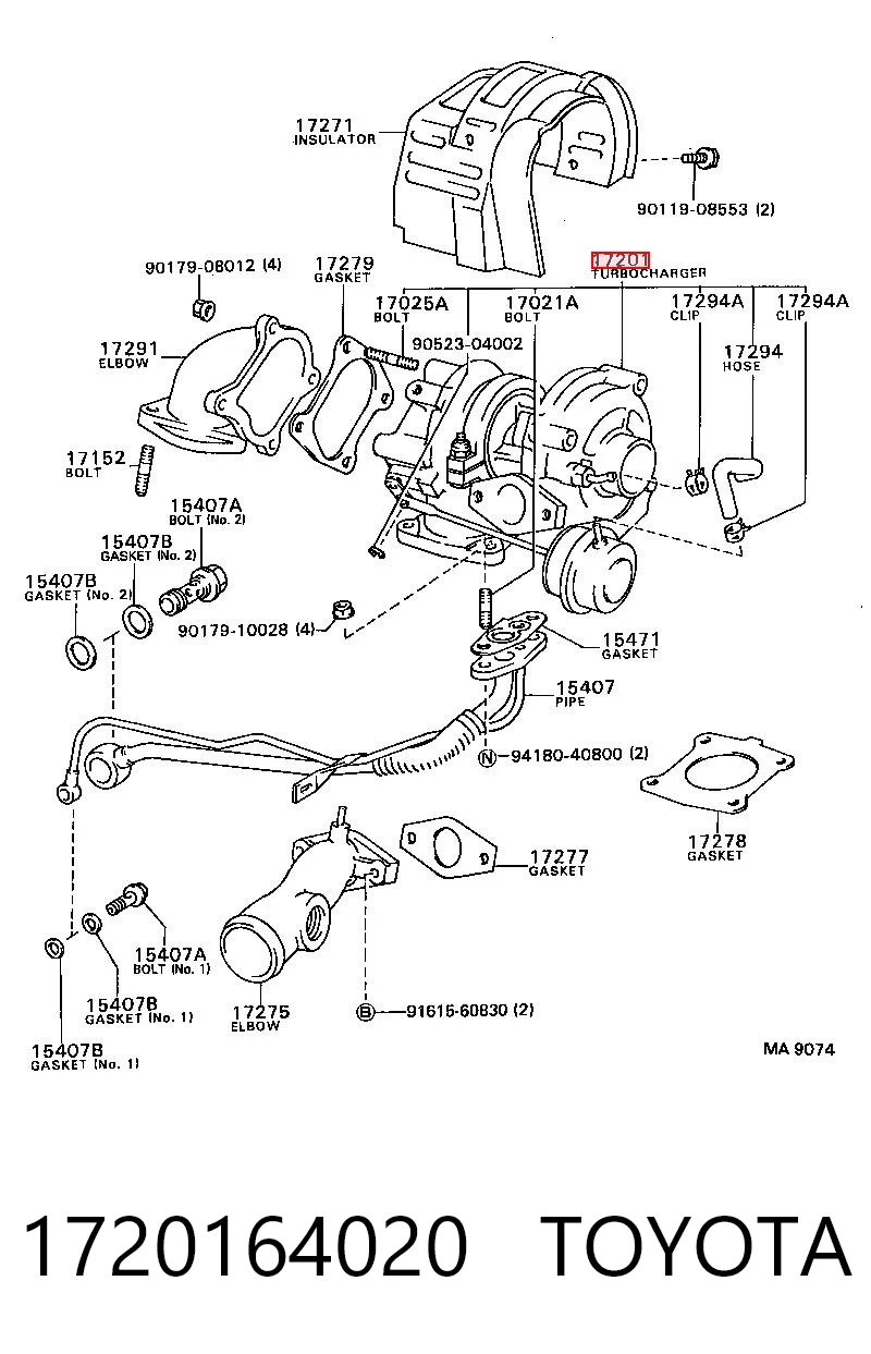 Турбонаддув на Toyota Camry II V2