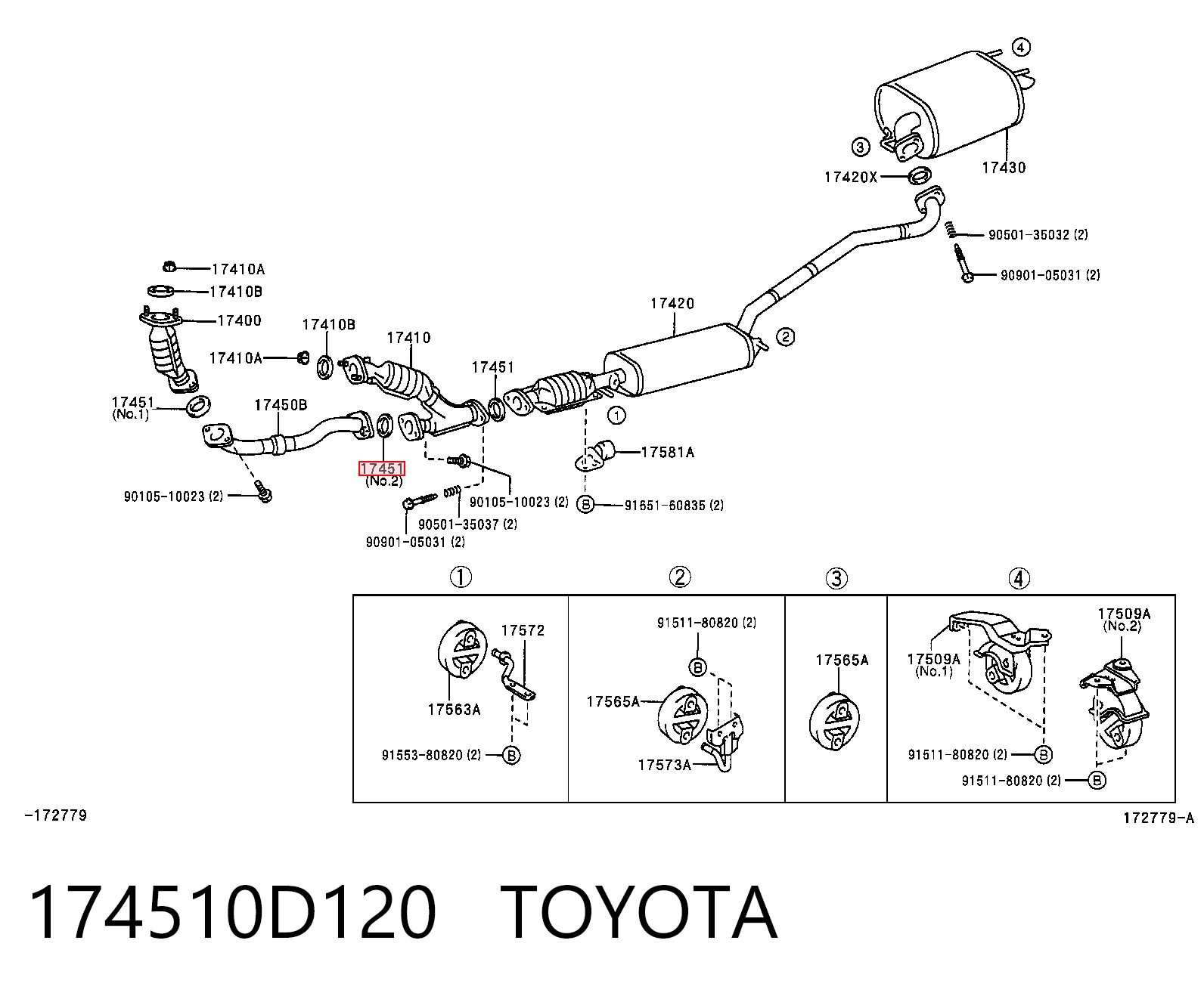 Кольцо глушителя Chrysler 1575A082