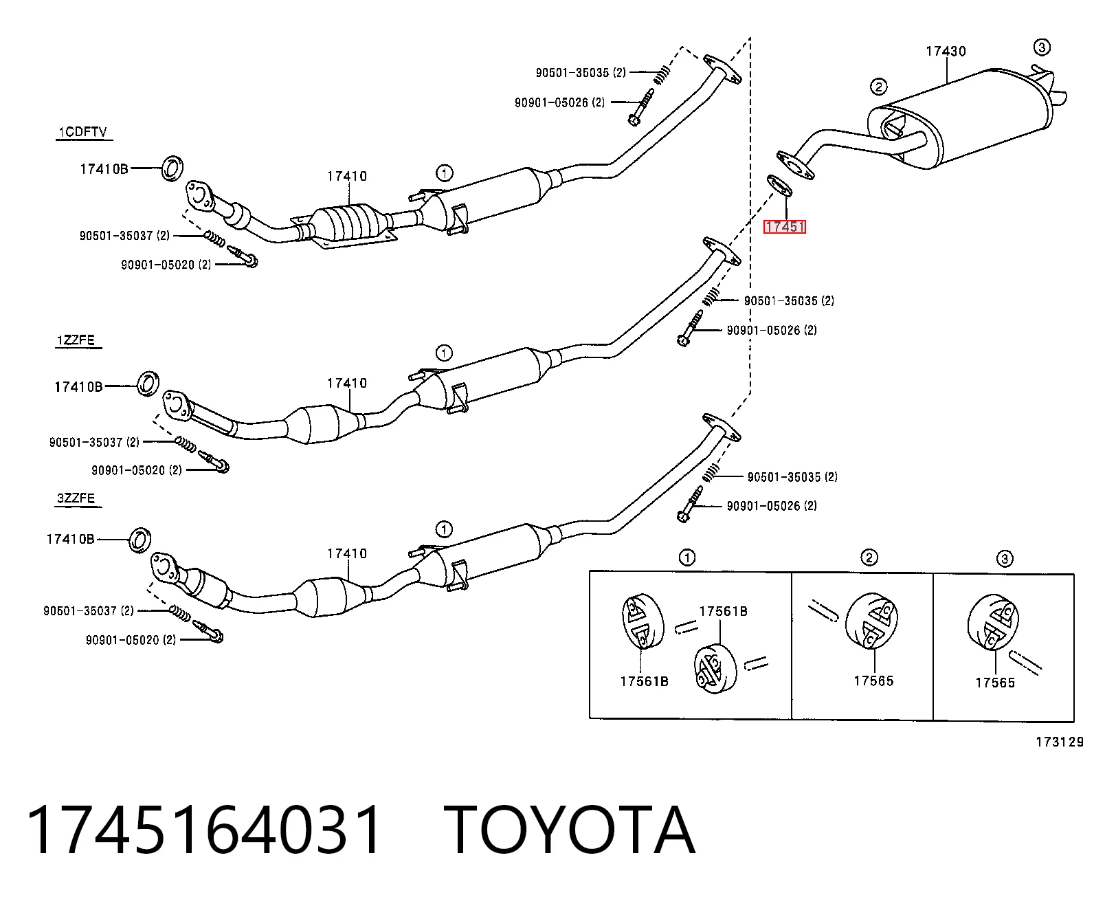 Купить MS1835014 Motus Уплотнитель приемной трубы глушителя