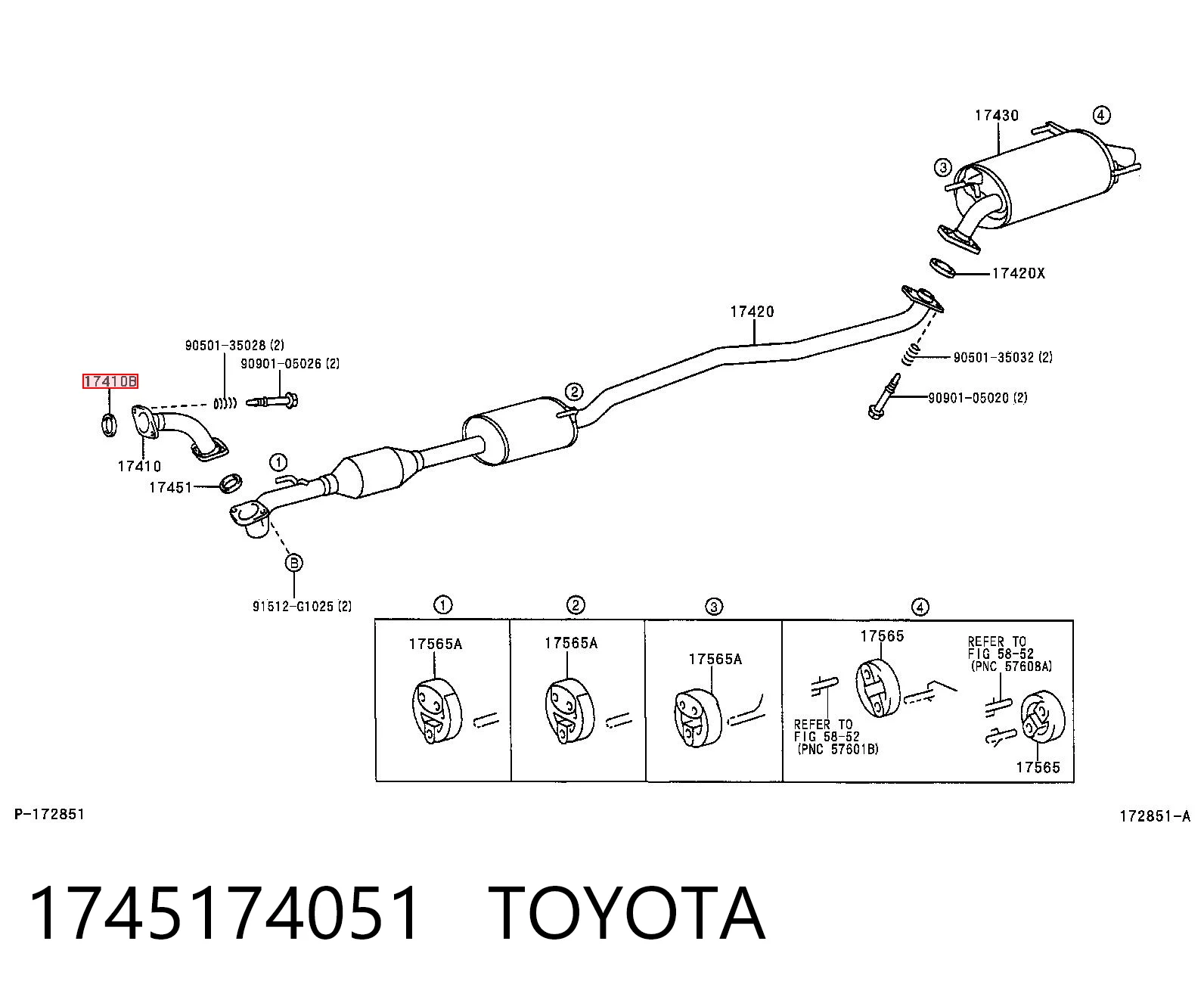 Прокладка штанов на Toyota RAV4 I XA