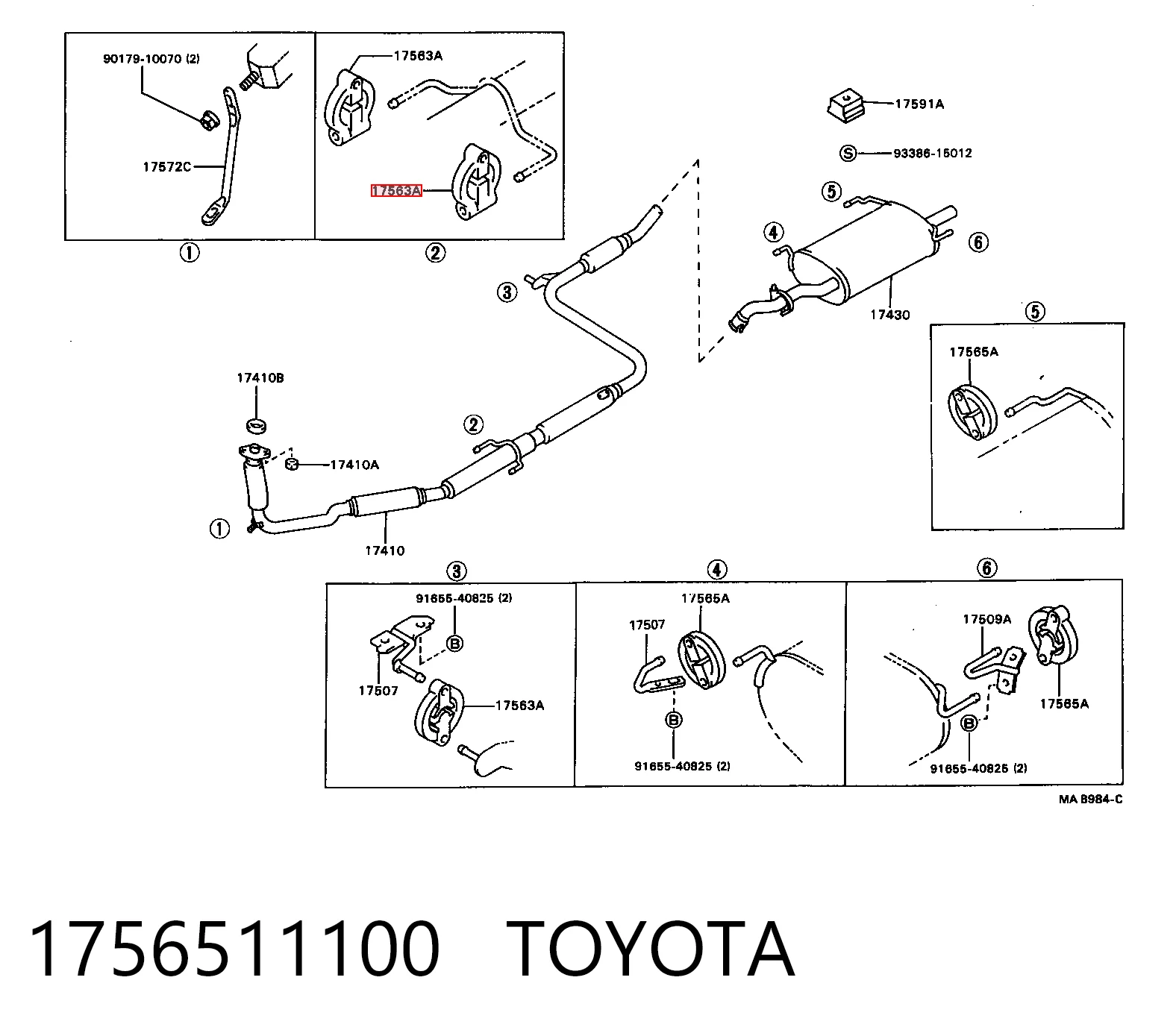  Подушка глушителя Mitsubishi Lancer 3