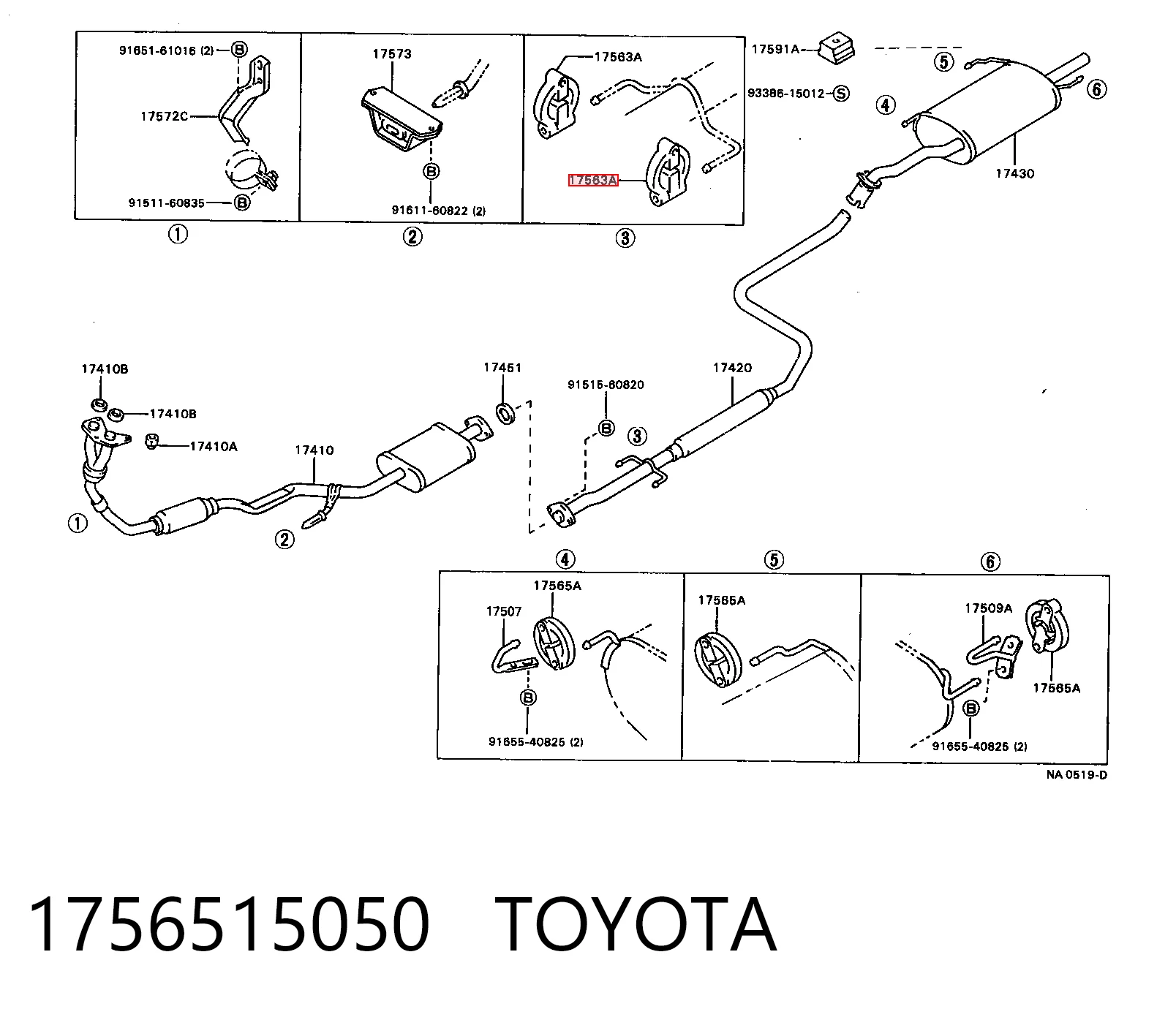 Крепление глушителя на Mazda 6 MPS GG