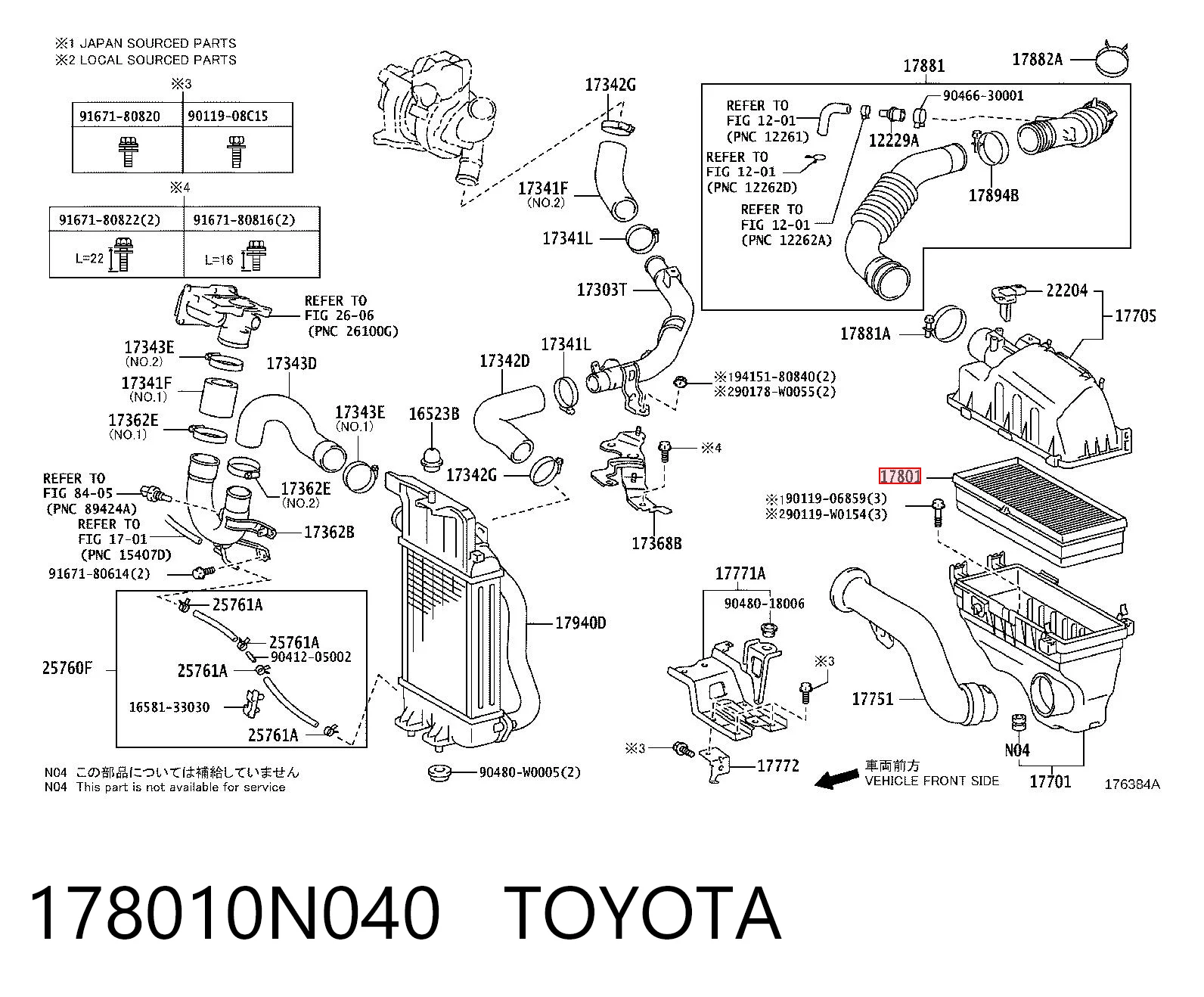 Элемент воздушного фильтра Subaru 178010N040 цена, от 5.94 USD