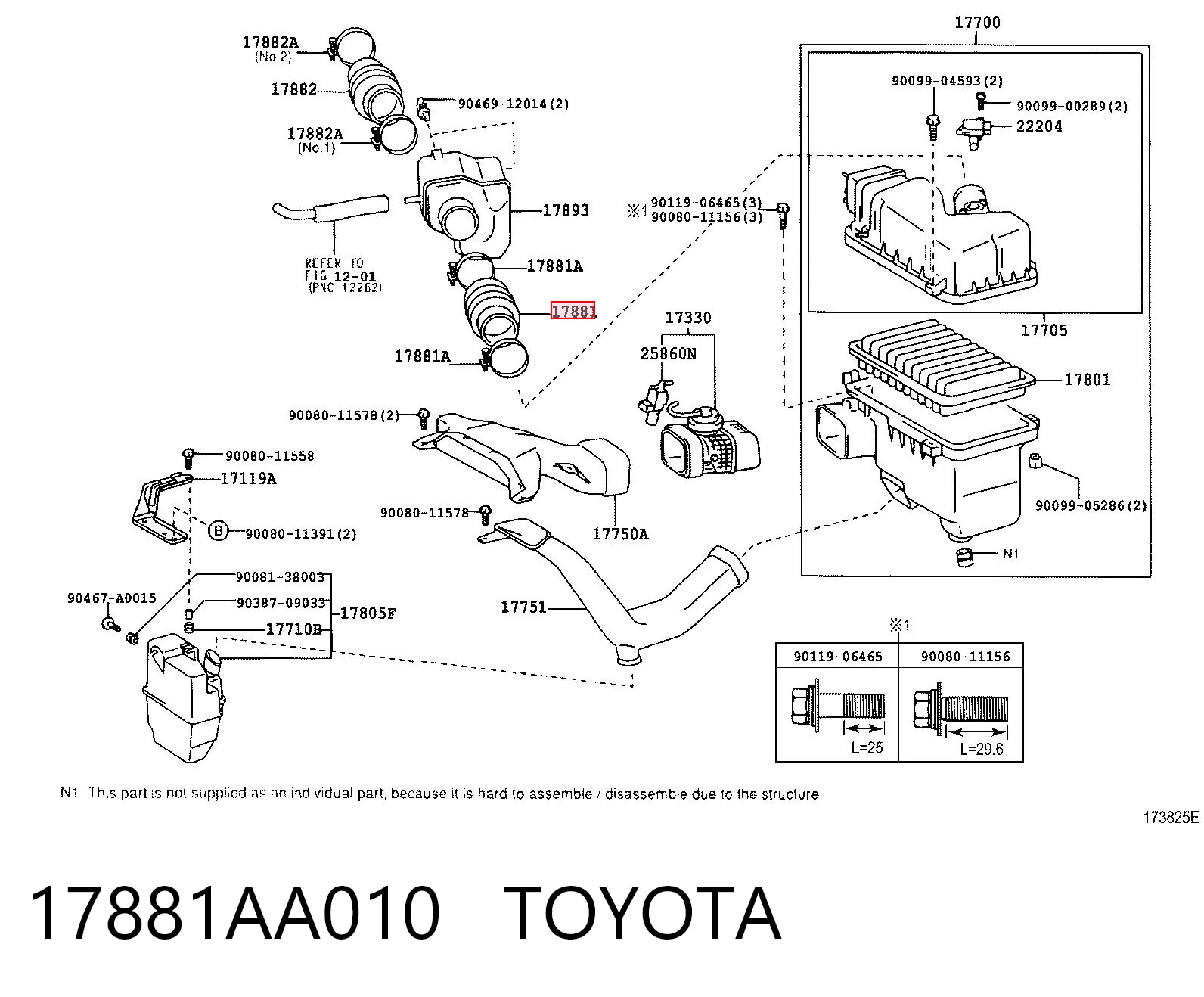 17881AA010 Toyota 