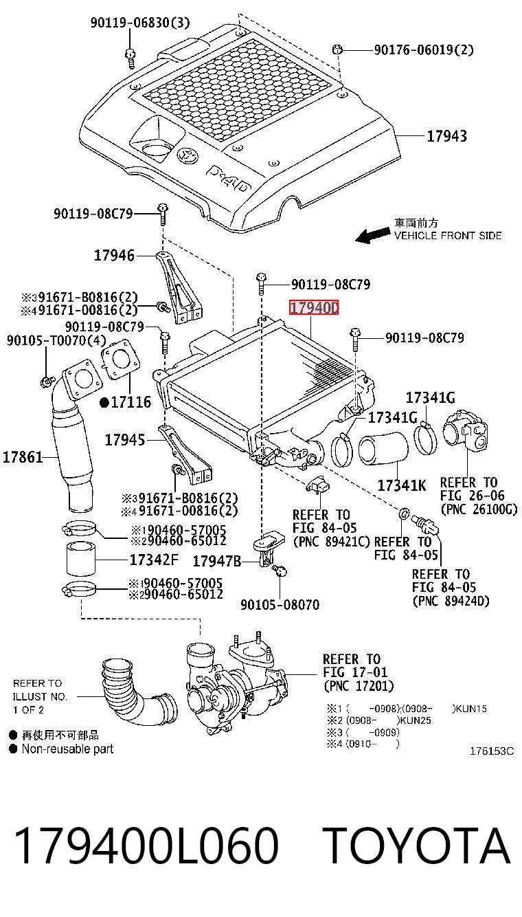 179400L060 Toyota Охладитель наддувочного воздуха