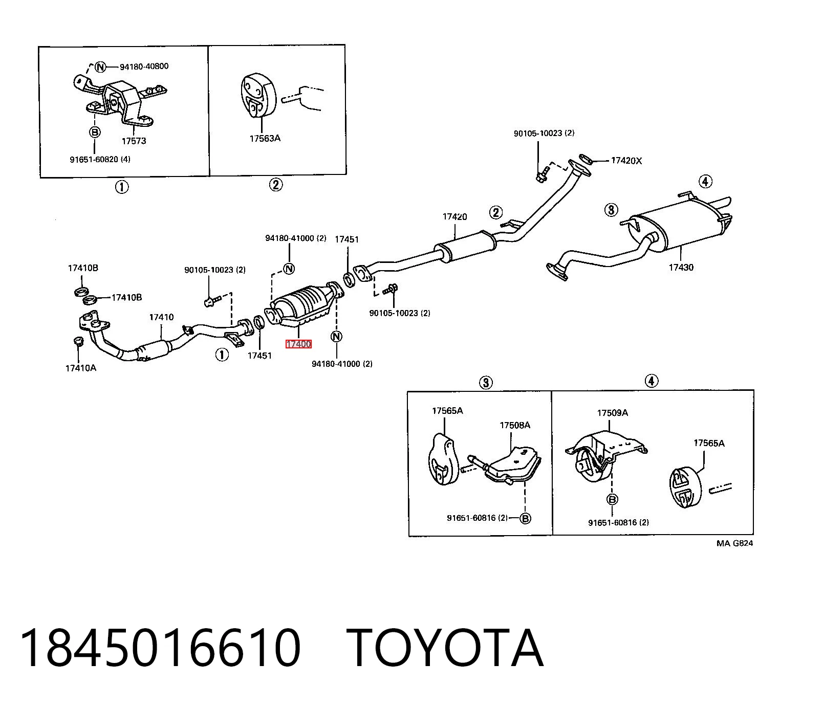  Катализатор Toyota Corolla 