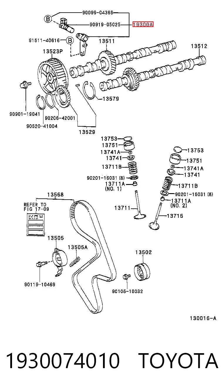 Датчик положения распредвала Тойота Камри IV