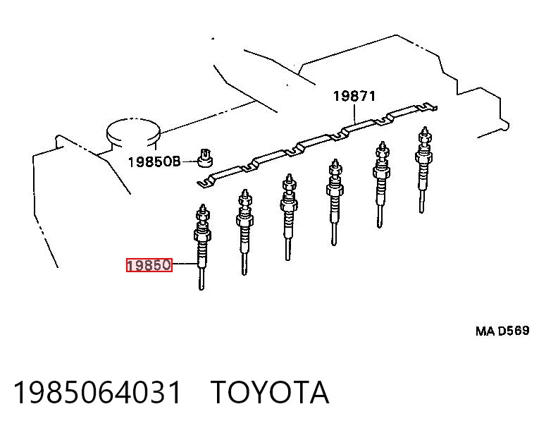 Свечи накала Toyota Land Cruiser 80 внедорожник (J8) (1990 - 1998) цена, от 9.56 USD