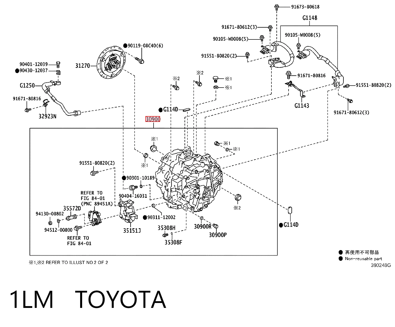 1LM Toyota Автоматическая коробка передач