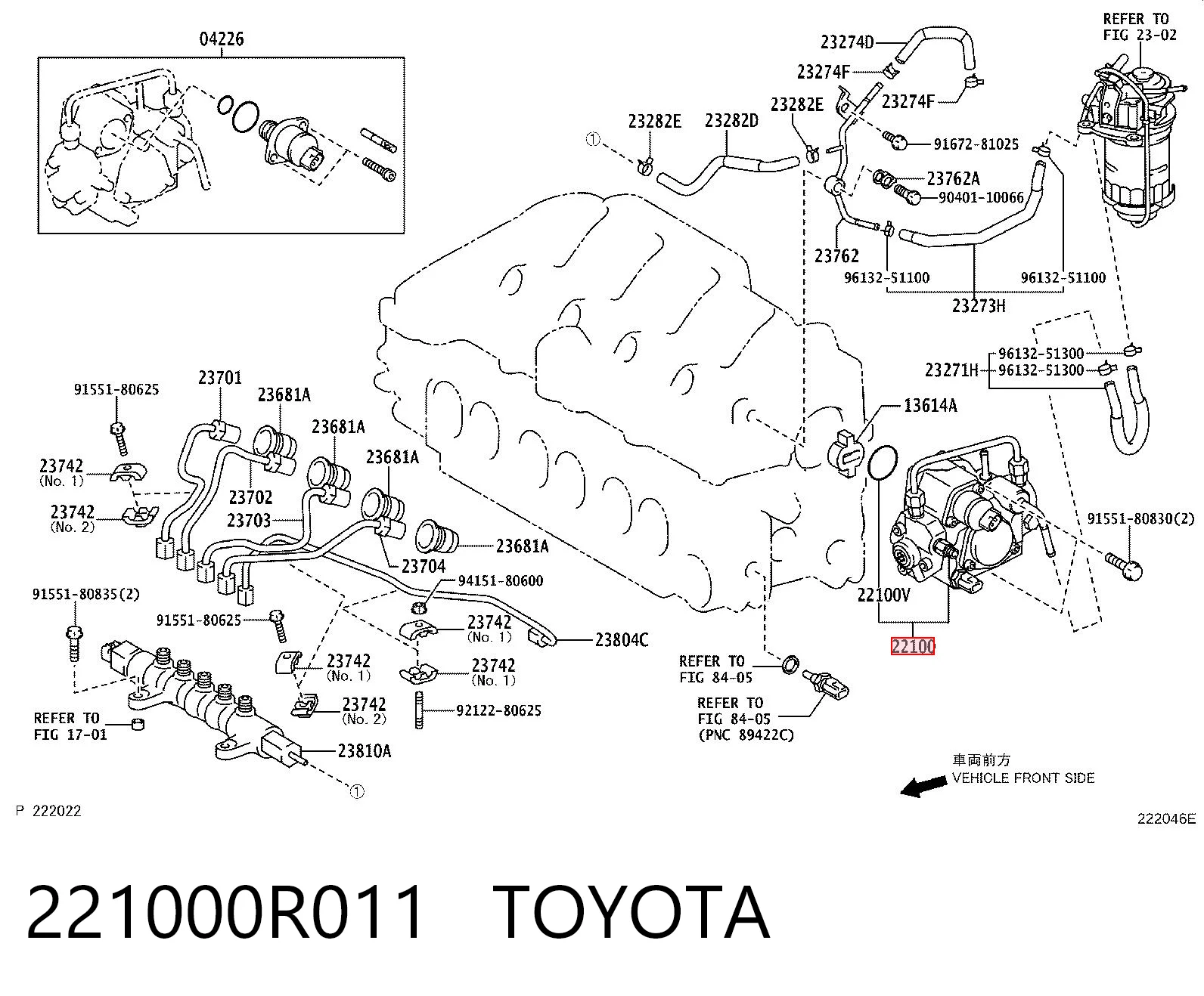 221000R011 Toyota Насос топливный высокого давления (ТНВД)