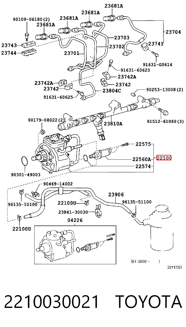 Насос топливный высокого давления (ТНВД) Toyota Hilux пикап (N) (1983 - 2005) цена, от 188.58 USD