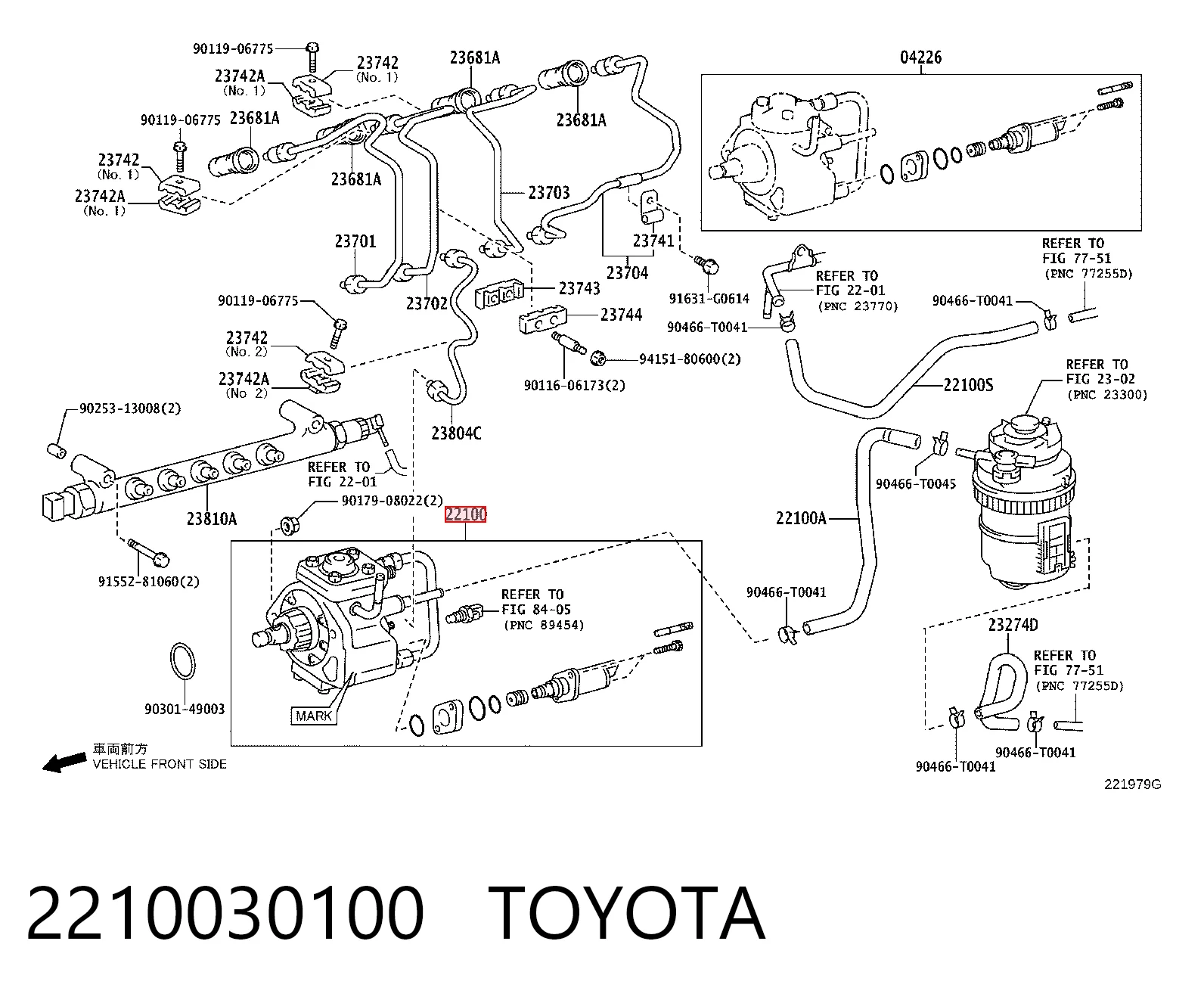 2210030100 Toyota Насос топливный высокого давления (ТНВД)