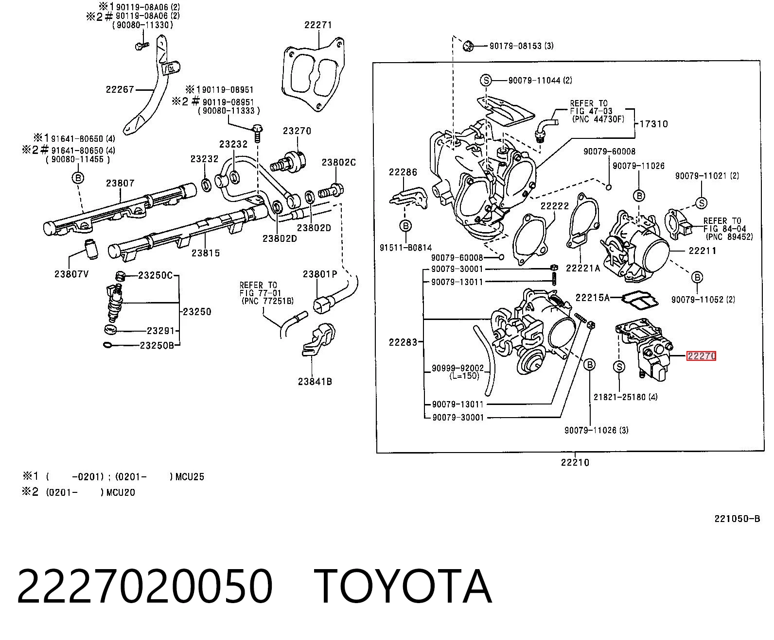 Датчик холостого хода на Lexus RX 300 MCU1