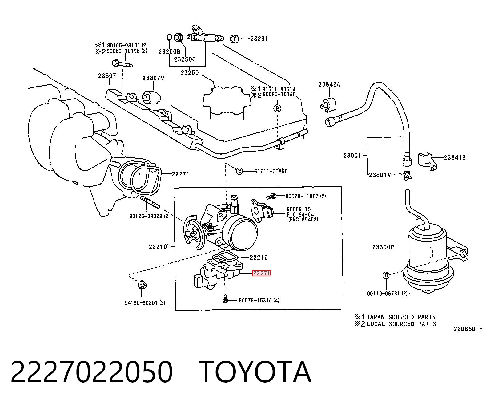 Датчик холостого хода на Toyota Corolla VERSO R10