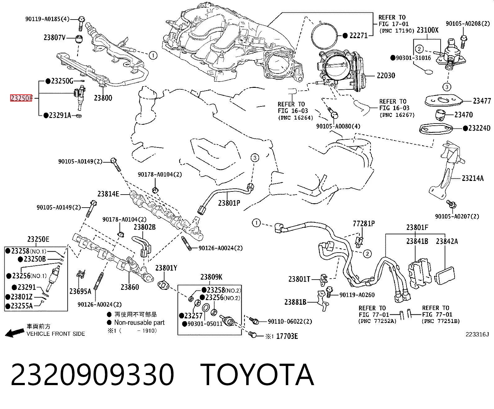 FJ1405 Standard Топливные форсунки