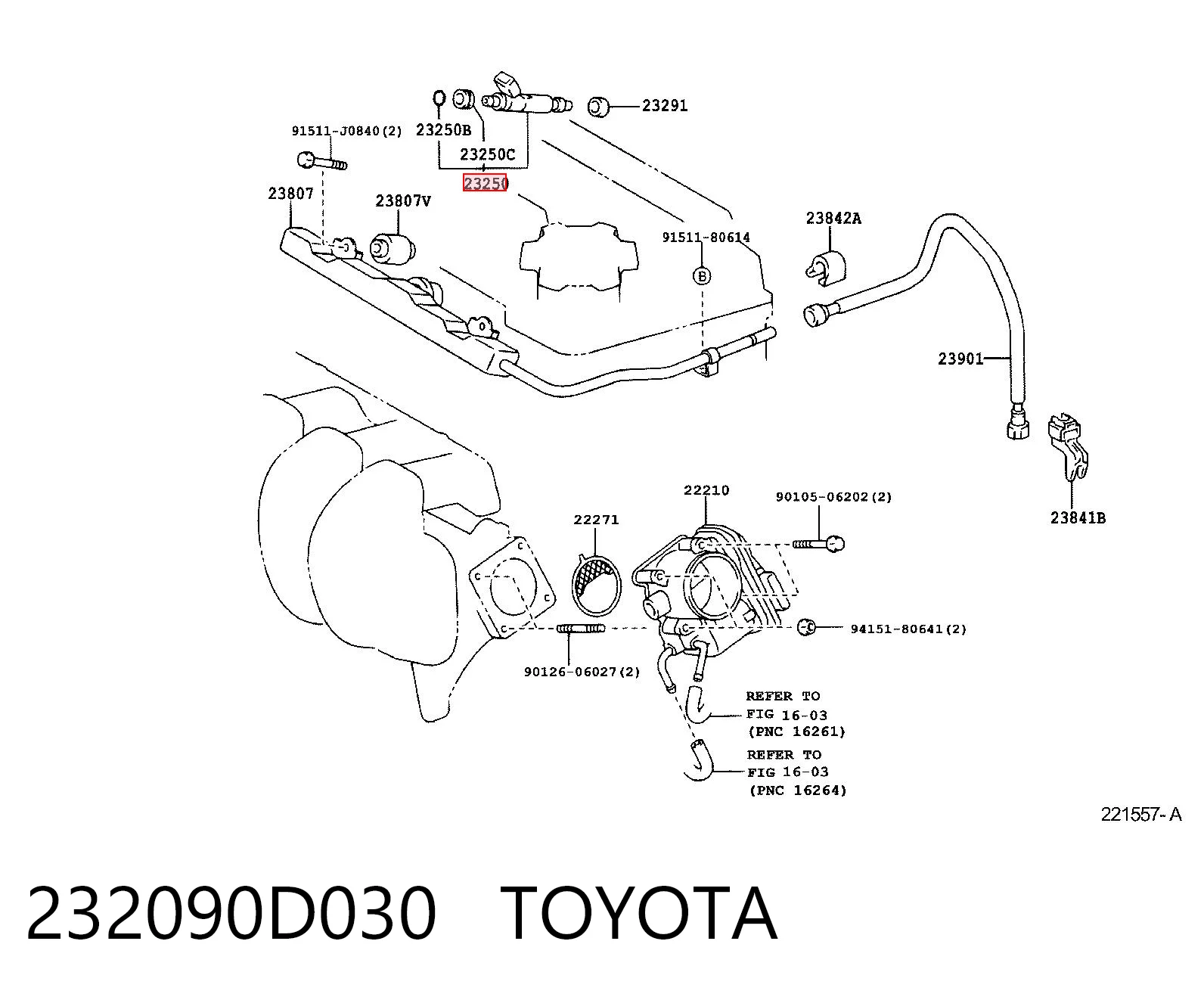 Топливные форсунки на Toyota Corolla  E11