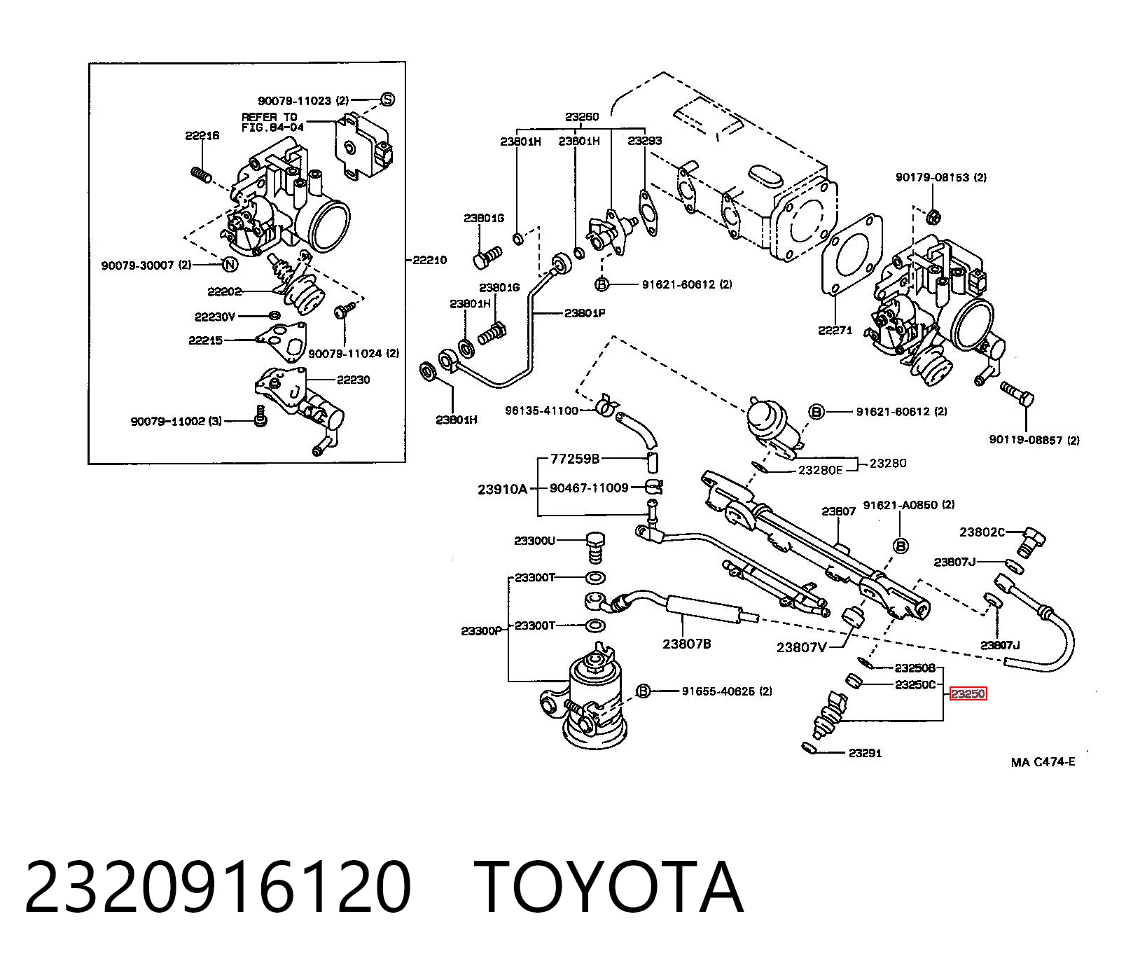 Топливные форсунки на Toyota Corolla  E9