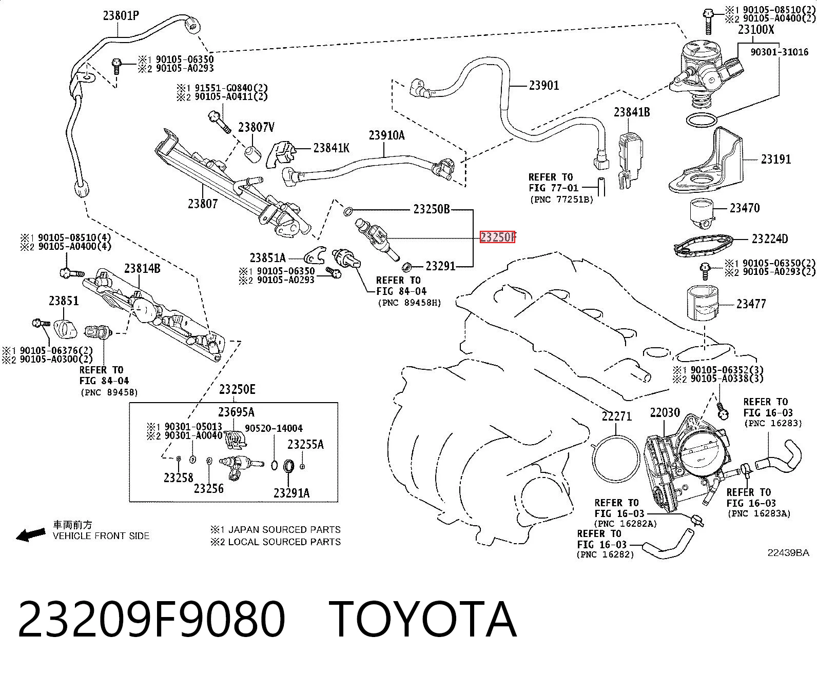 23209F9080 Toyota Топливные форсунки