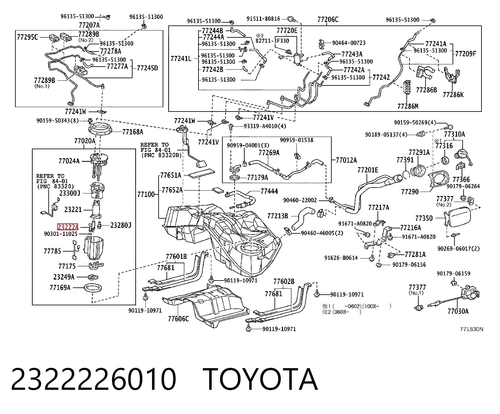 2322226010 Toyota