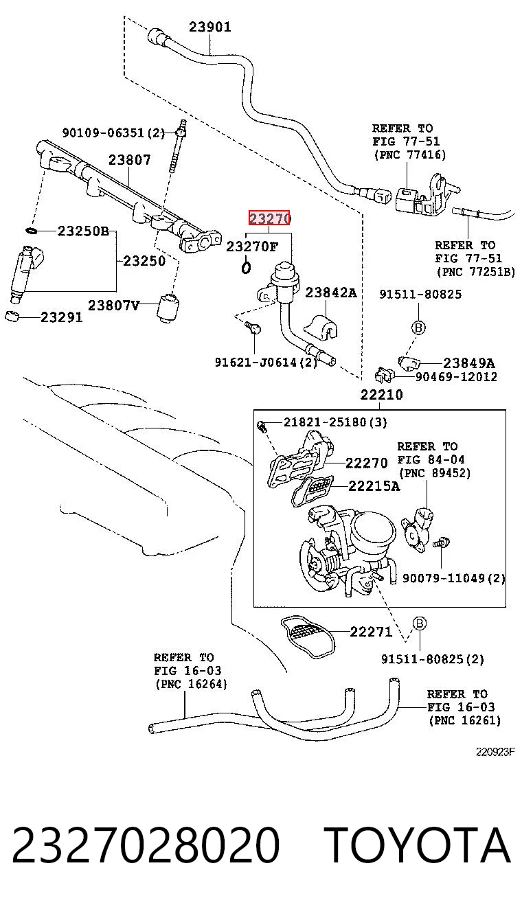 Регулятор давления в топливной рейке на Toyota Previa  ACR3