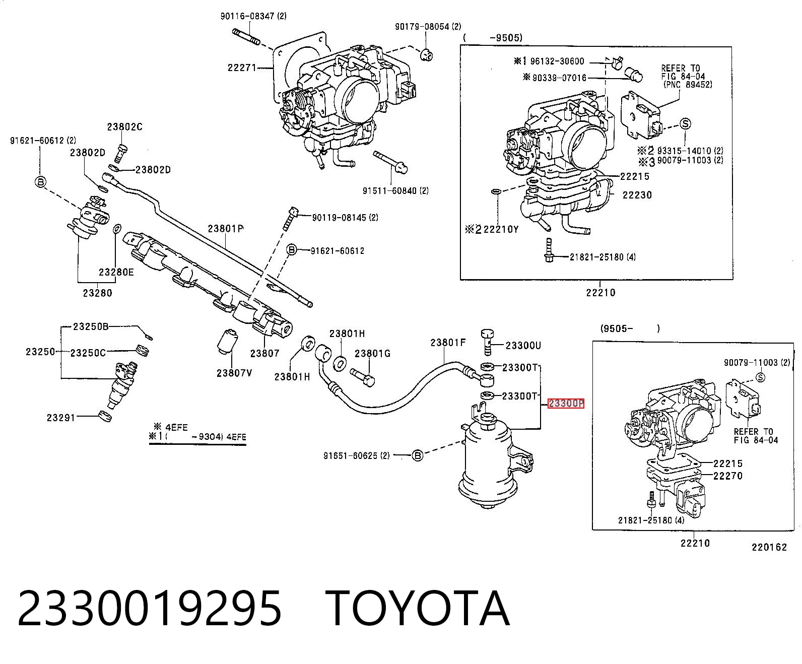 2330019295 Toyota Фильтр топлива
