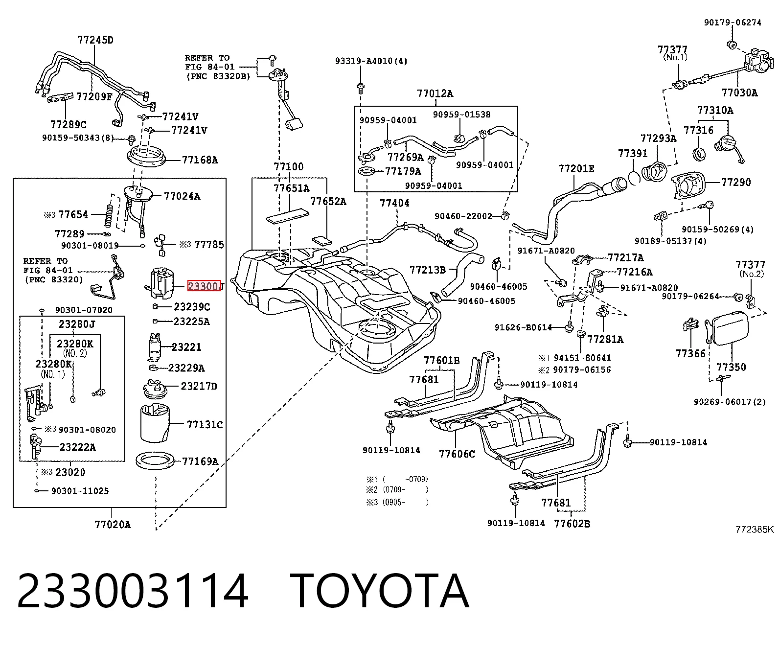  Топливный фильтр Lexus GS 