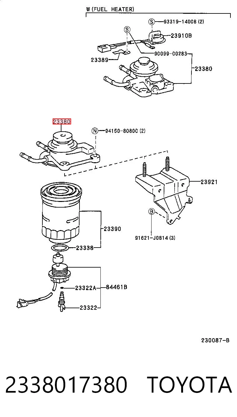 2338017380 Toyota 