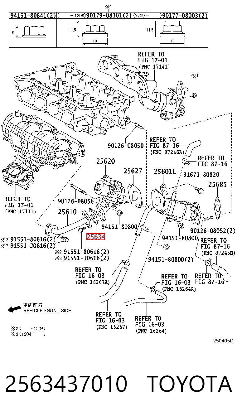 2563437010 Toyota