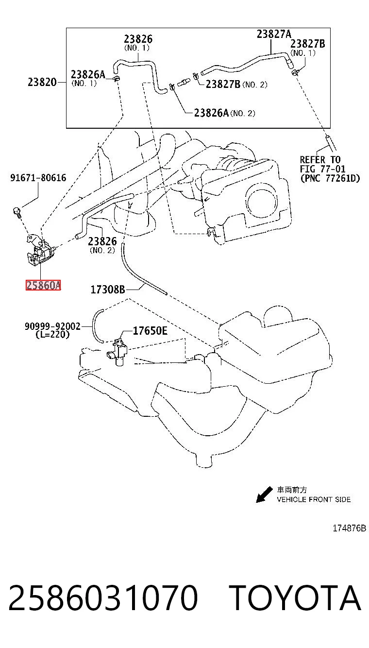Клапан абсорбера на Lexus RX 270/350/450H AGL10, GGL15, GYL15