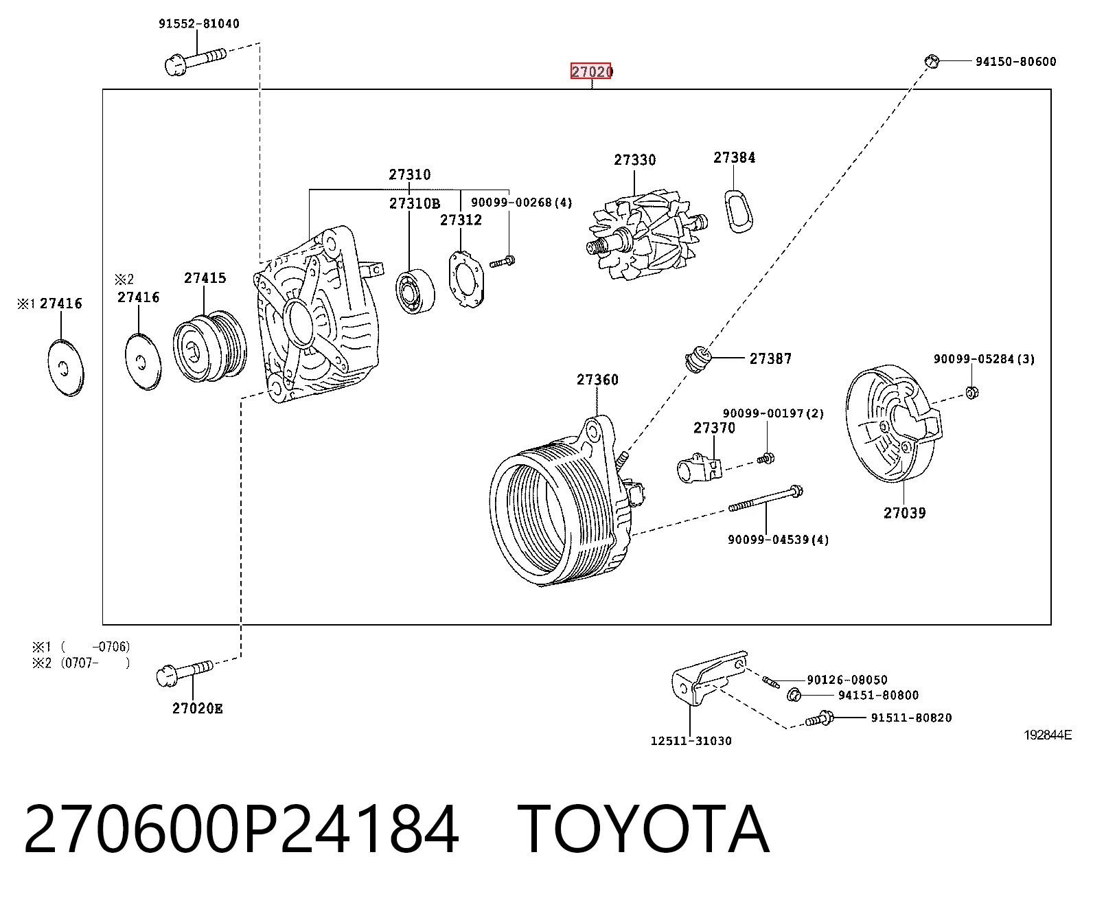 Автомобильный генератор Lexus RX 300/330/350/400H внедорожник (U3) (2003 - 2008) цена, от 82.35 USD