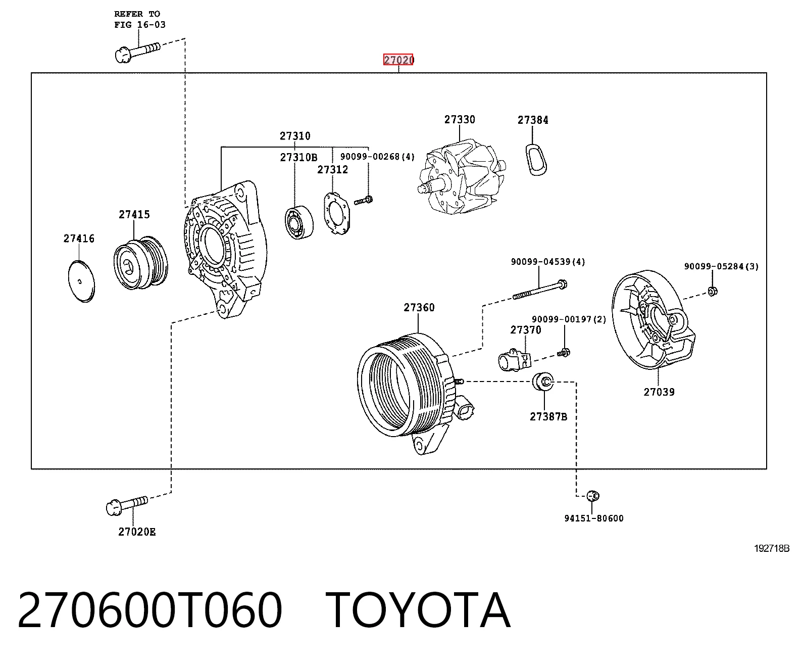  Генератор Toyota Auris 