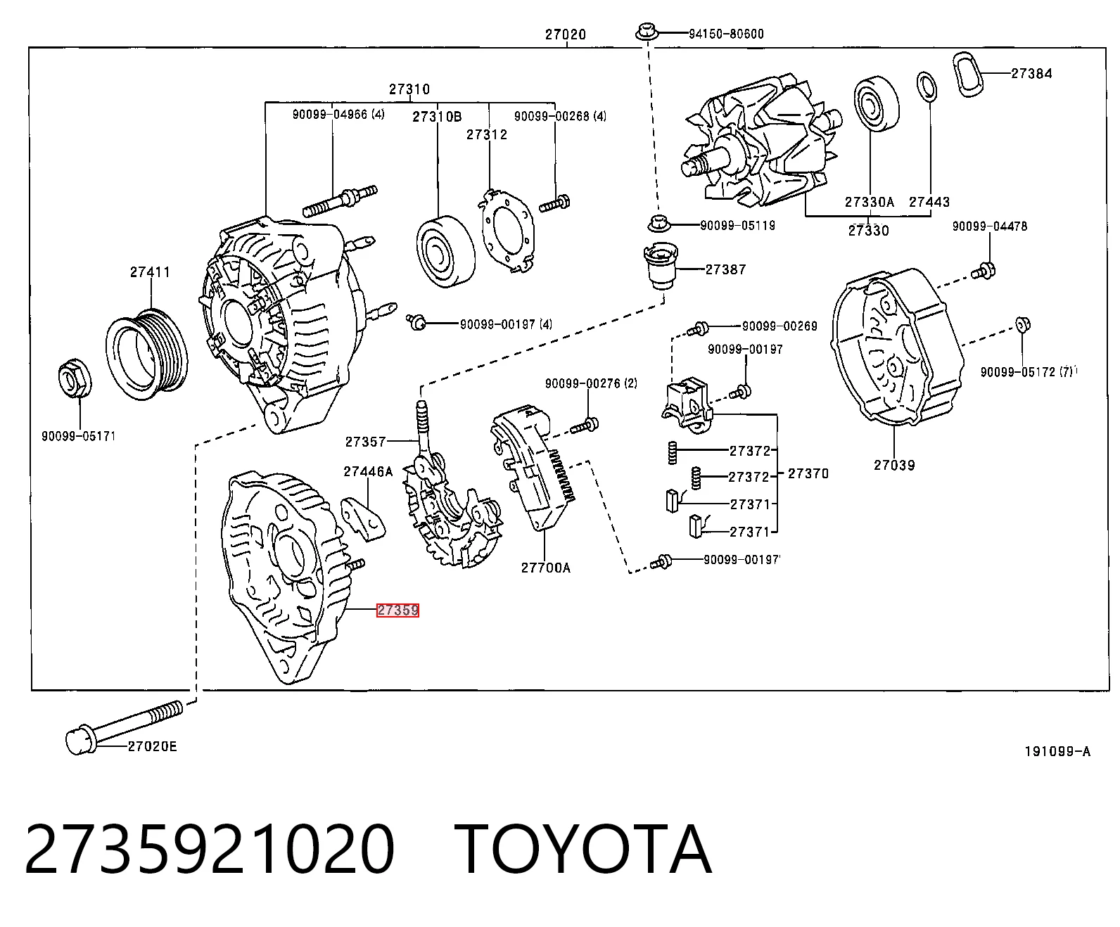 2735921020 Toyota