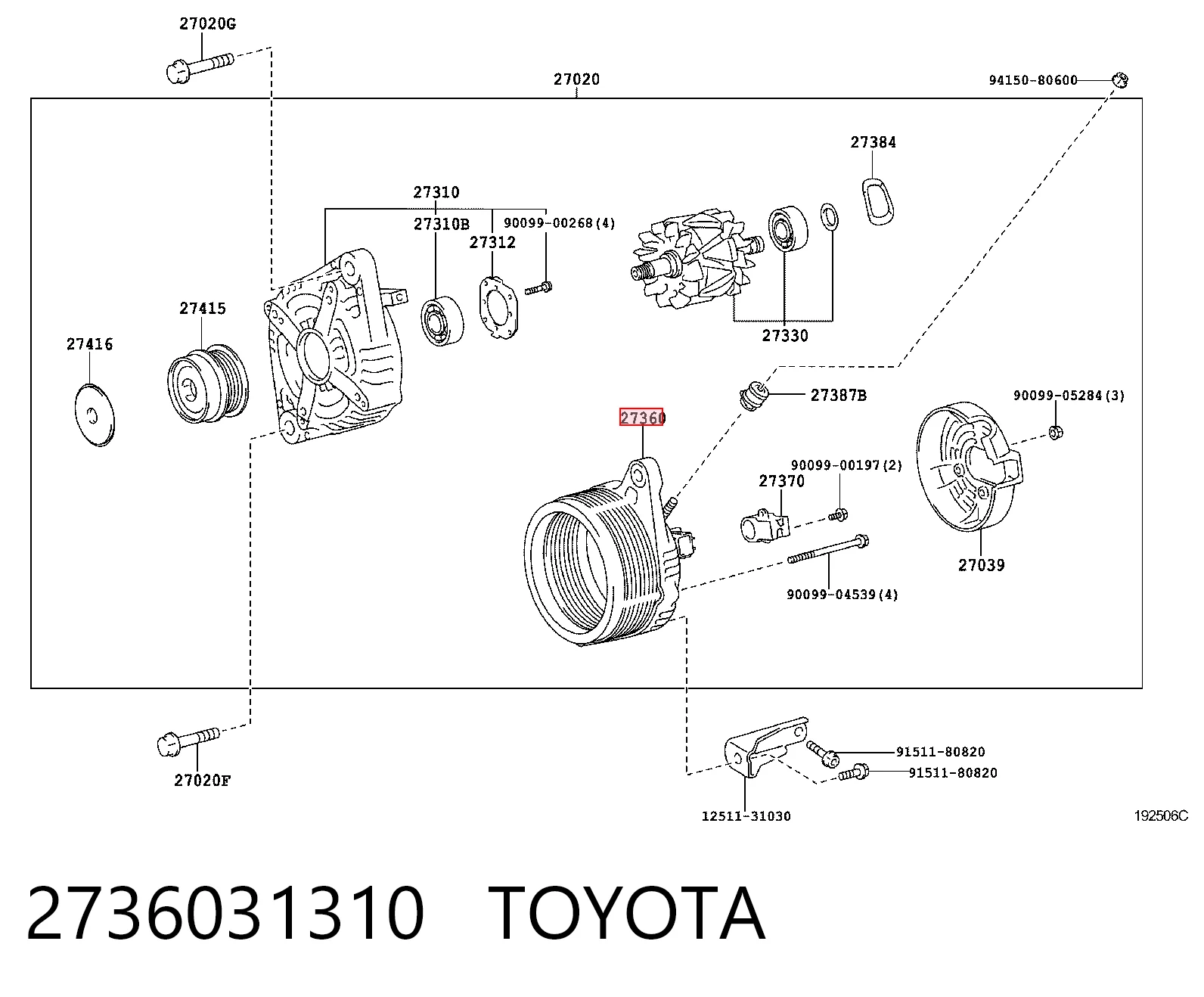 2736031310 Toyota
